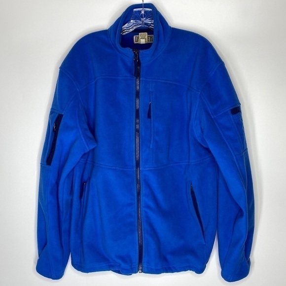 Duluth Trading Blue Shoreman Basic Fleece Jacket Medium - Picture 1 of 6